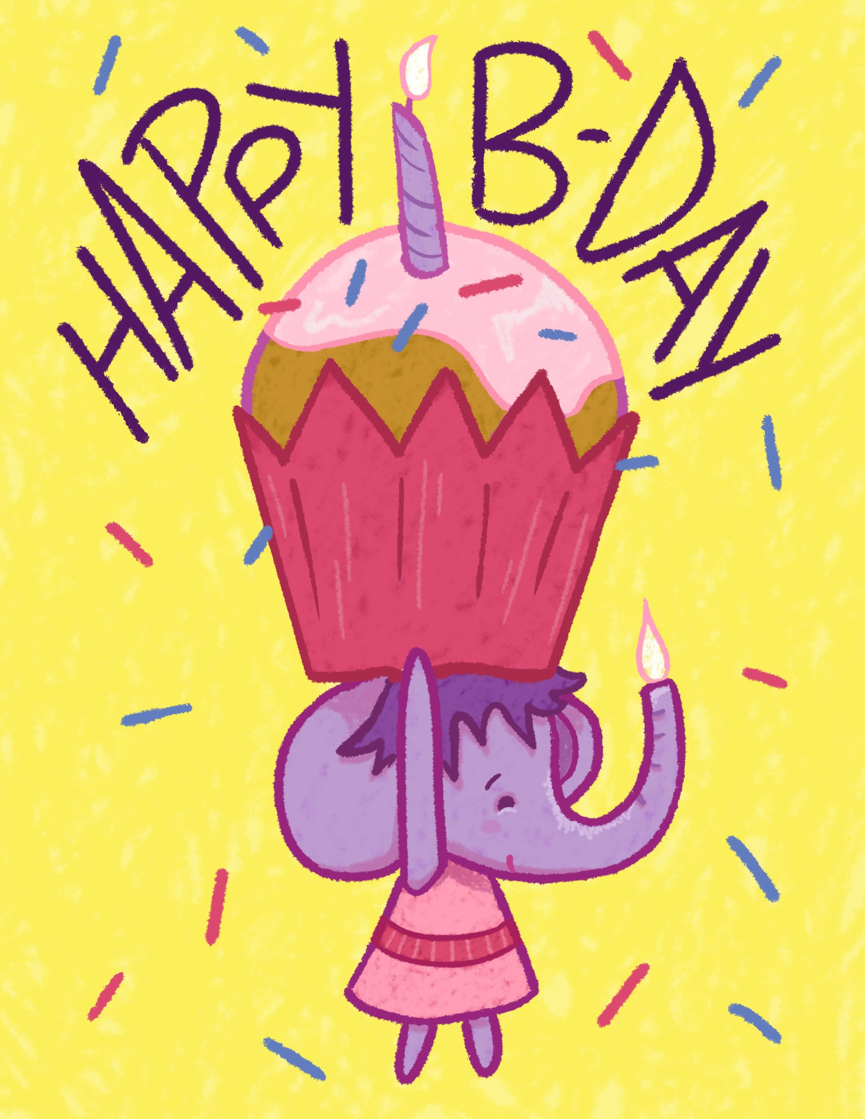 Elephant Happy Birthday