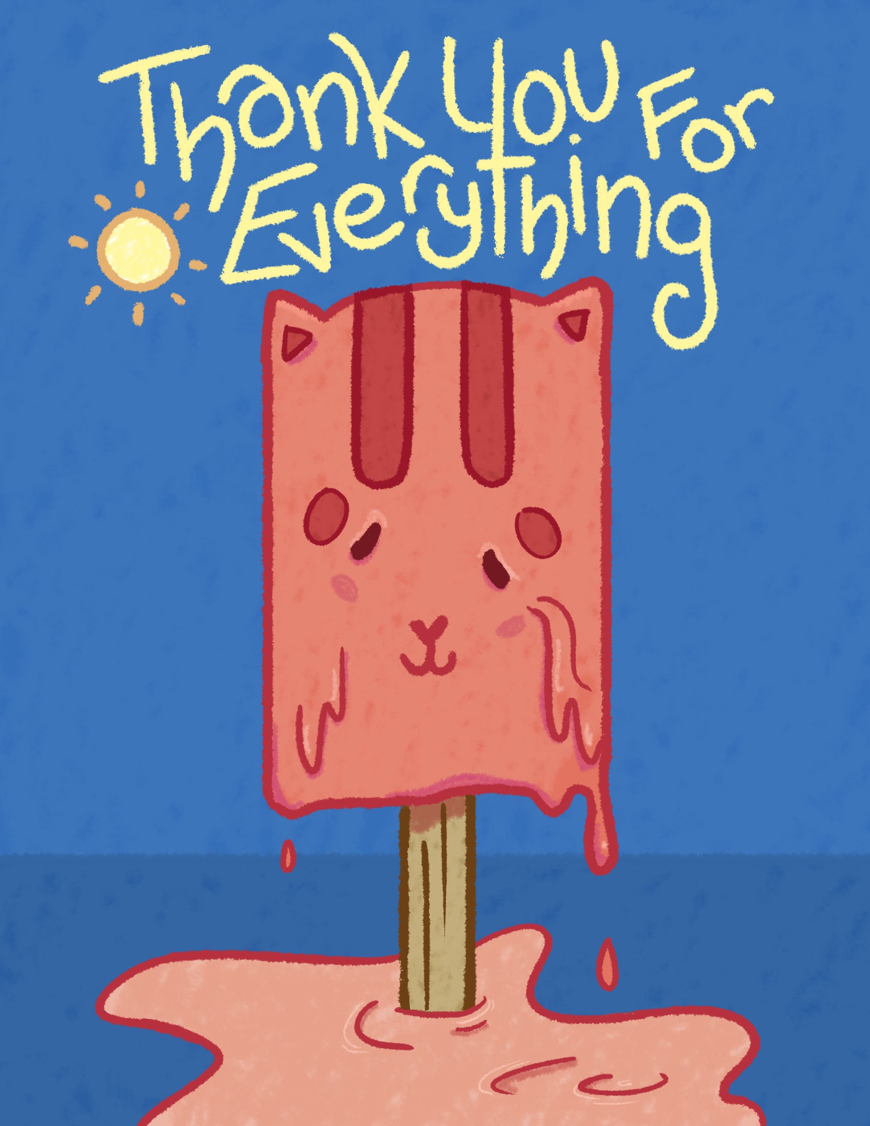 Popsicle Thank You Card