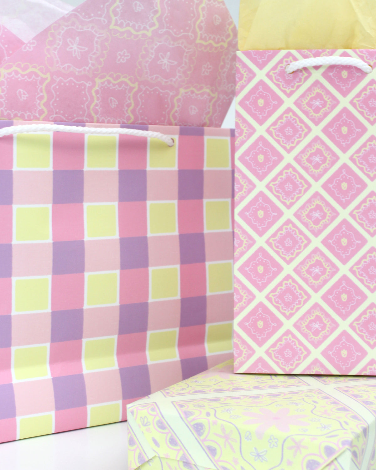 Gingham Bag Large