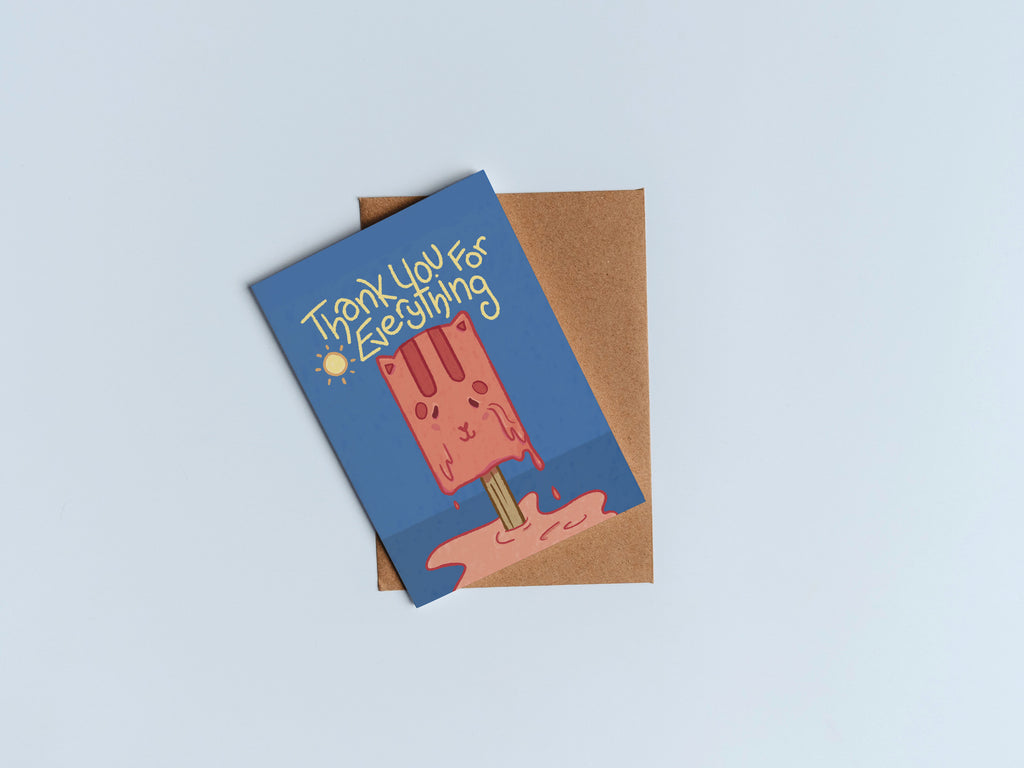 Popsicle Thank You Card